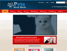 Tablet Screenshot of petsneedmeds.com